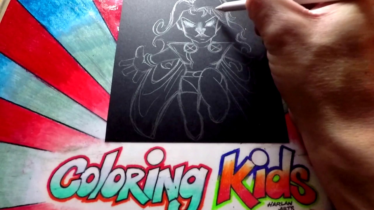 e disegnare la Marvel ics XMEN Disegni da colorare per i bambini imparano con Storm Parte 1