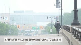 Canadian wildfire smoke blowing into U.S. for 2nd year in a row
