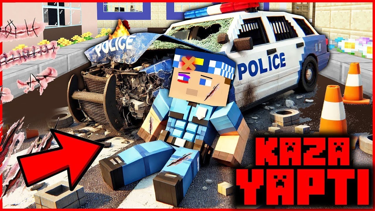 KEREM KOMİSER KAZA YAPTI, ÖLDÜ! 😱 - Minecraft ZENGİN FAKİR HAYATI!