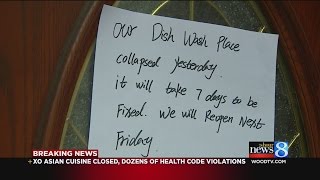 XO Asian Cuisine closed due to dozens of health violations