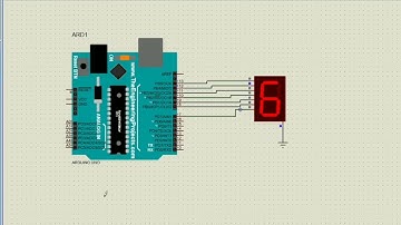 18. Seven Segment Display interface with Arduino in Proteus