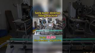Small Desktop Soda Water Filling Machine for Bottles | Factory Test