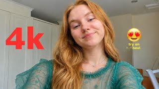 4K Hot Mini String Bikini Tiny Bikini Try On Haul See Everything Sheer Transparent Lingerie & Dress