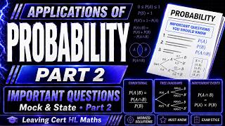 Probability - Important Past Paper Questions You Should Know (Part 2)