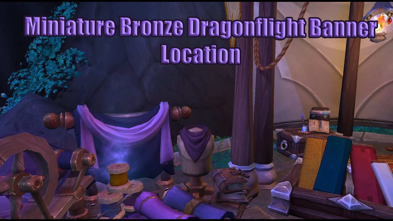 Miniature Bronze Dragonflight Banner Location Dragonflight Profession