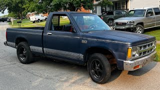 V8 S10 project tour. 350 vortec swap. Hot rod truck.