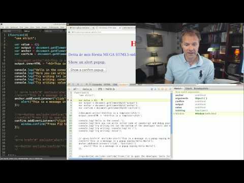 Kom igång med JavaScript och skriv din första kod #9
