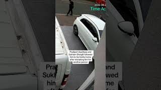 The CCTV shows the moment before 16-year- old Ronan Kanda was stabbed