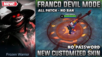 Franco Devil Mode Skin Script | All Patch + New Effects | Franco Custom Skin Script