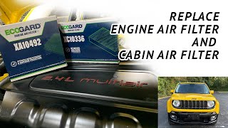 Jeep Renegade - Replace Engine Air and Cabin Air Filters