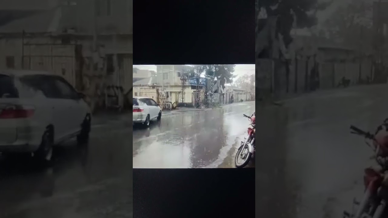 Quetta first heavy rain today of the winter season 