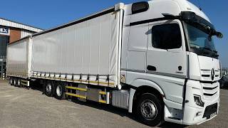 MERCEDES ACTROS 2551 MP5 *EURO 6* GIGASPACE 26 / 44 TONNE CURTAINSIDE DRAWBAR 2021 - HX21 ZVN