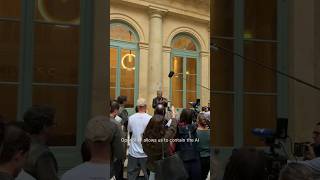 Jensen Huang speaks to media in Paris about NVIDIA OpenShell.