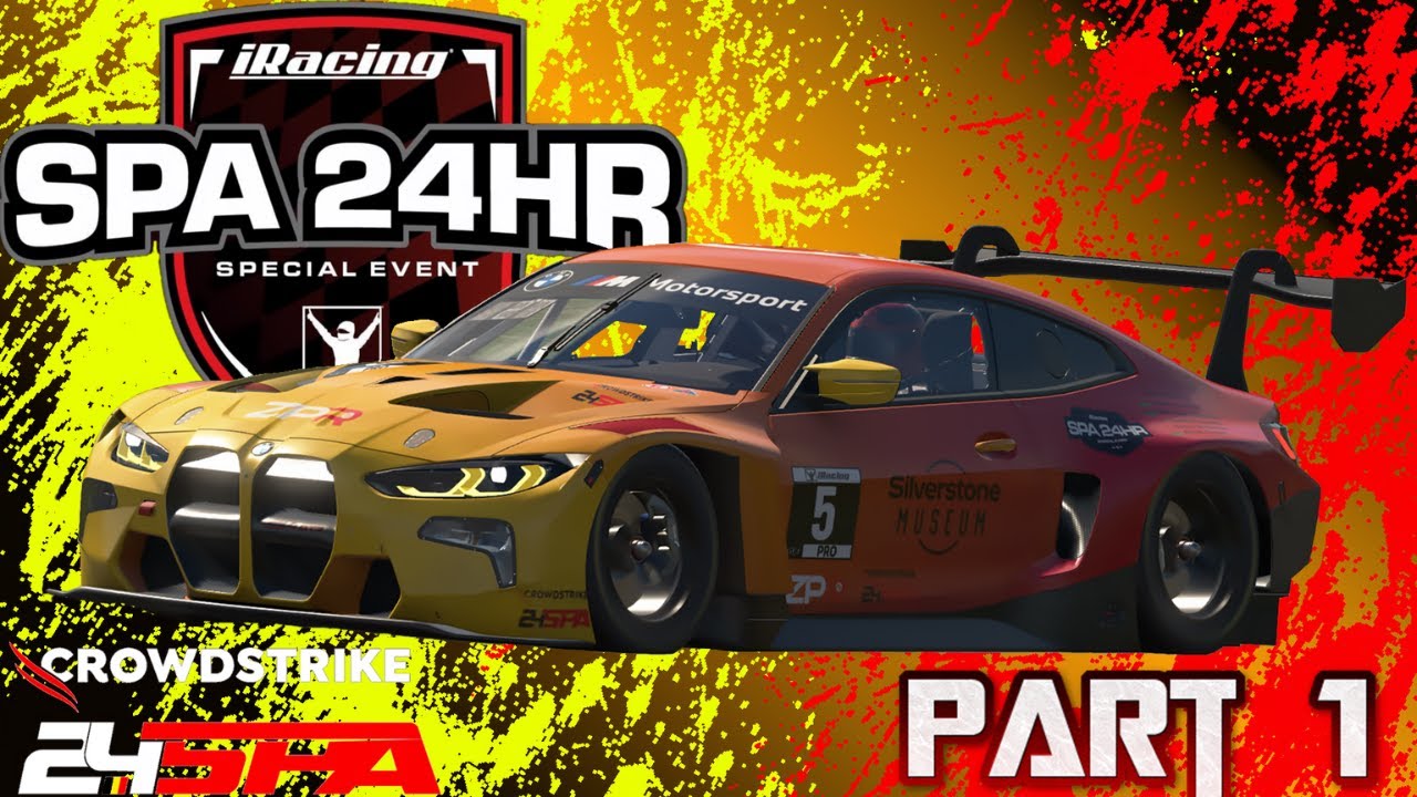 24H of Spa LIVE | BMW M4 GT3 Endurance | iRacing POV Multi-Stint Stream