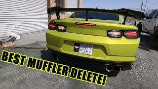 CAMARO MUFFLER DELETE W/ NPP VALVES!