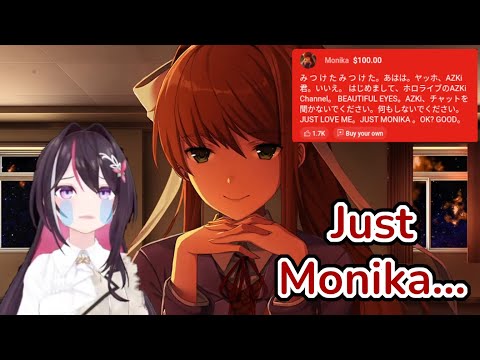 Azki Receives SuperChat From Monika Azki Hololive EN Subs
