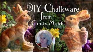 DIY Plaster Chalkware Easter Bunnies Profile