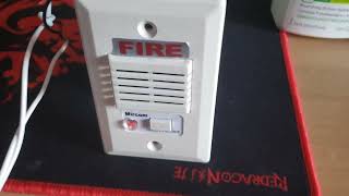 Fire alarm during power outage
