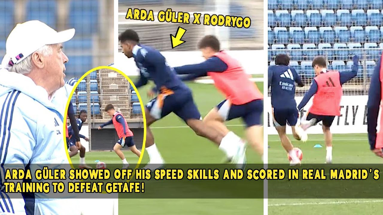 Guldar Running ARDA GÜLER SHOWED OFF HIS SPEED SKILLS AND SCORED IN REAL MADRID'S ...