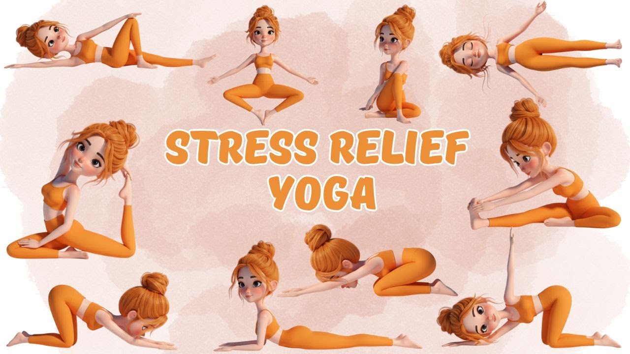 Relaxing Night Yoga 🌙 Quick Stretch for Stress Relief