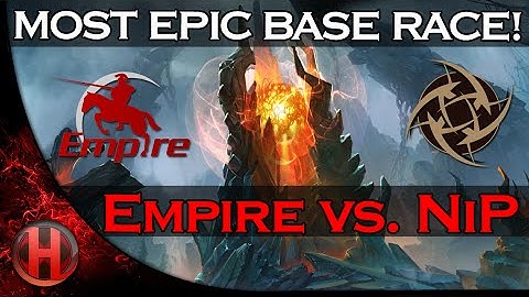 MOST EPIC BASE RACE EVER in the History of Dota 2! Empire vs. NiP