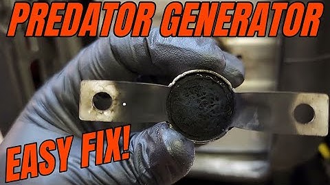 Harbor Freight Predator Generator Running Bad EASY FIX