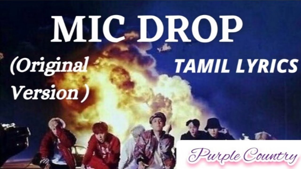 Mic Drop (Original Version)_BTS Tamil lyrics YouTube