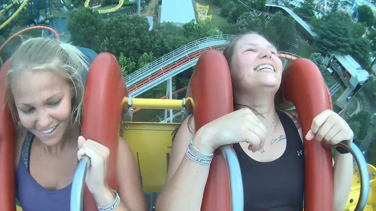 SlingShot ride at Carowinds YouTube