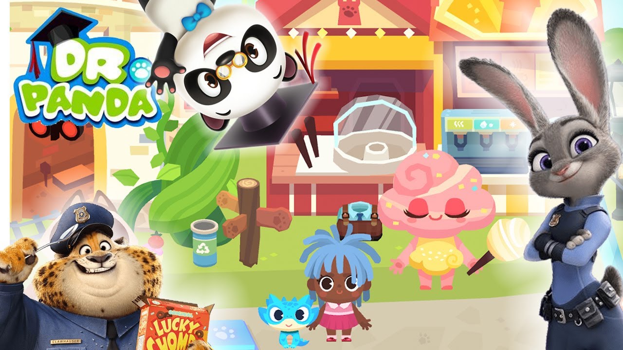 Visiting Dr. Panda's Town Pet World and Zoo! Fun Games for Kids Toddlers Preschool