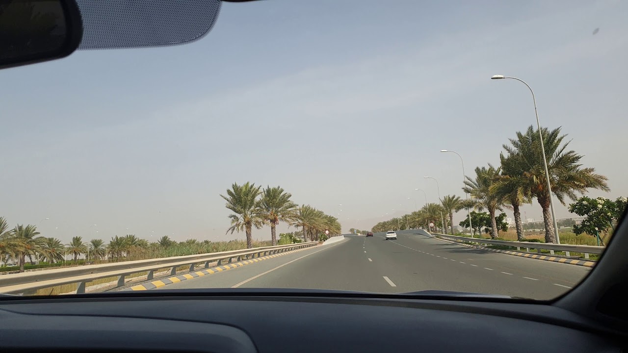 Muscat airport to city centre roads
