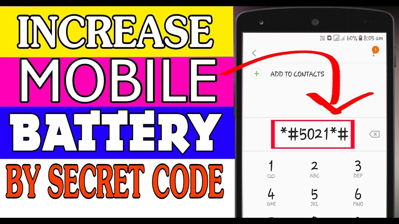 Increase Mobile Battery Life By this Secret Code - YouTube