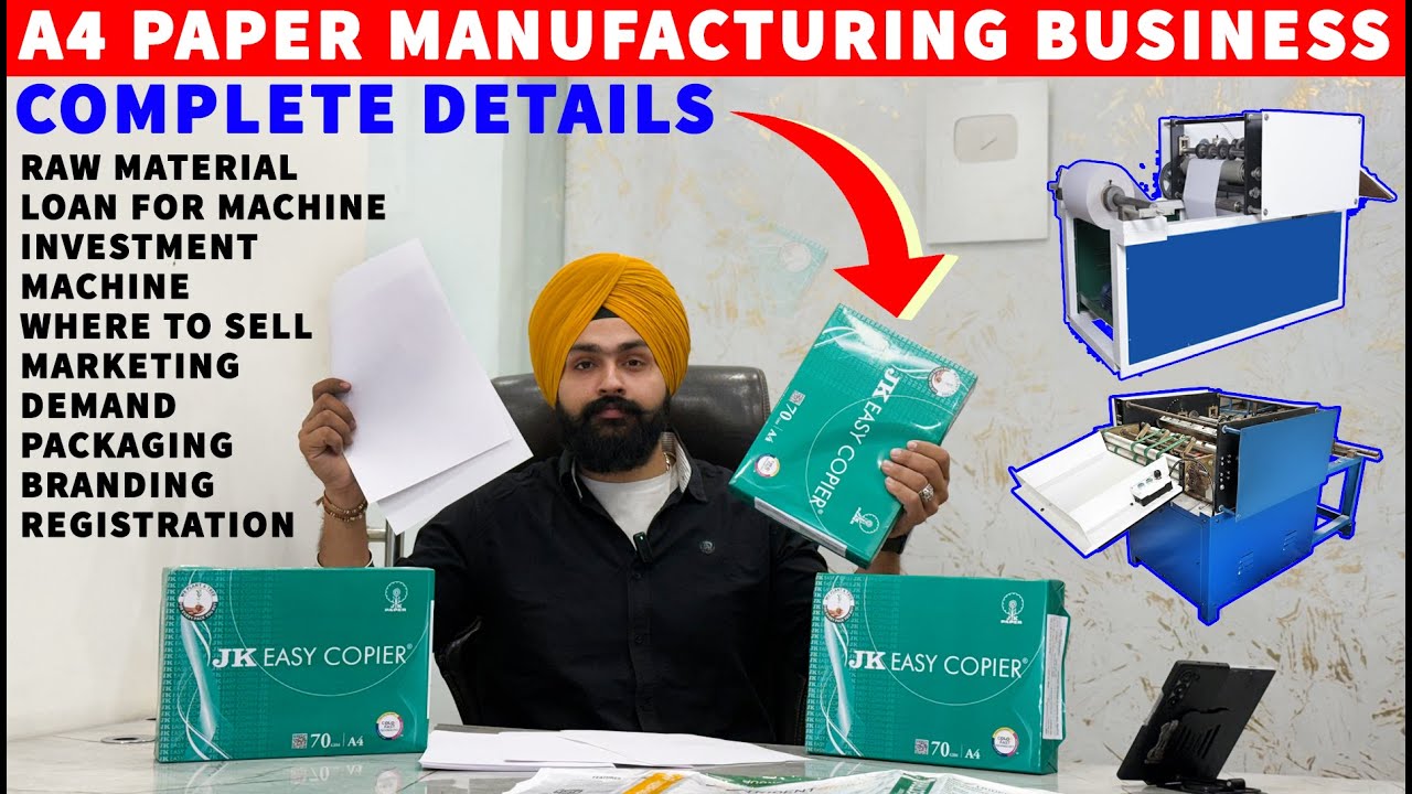 Copier Xerox Photo Copy Note Book Print A3 A4 Size Paper Making Machine Manufacturing Business idea.