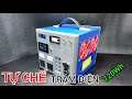 Chế Trạm Điện Di Dộng 720Wh - 220v 800W Sin Chuẩn - Pin lifepo4 12v60Ah