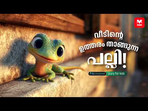 വീടിന്റെ ഉത്തരം താങ്ങുന്ന പല്ലി! - MKid | Lizard & Spider | Malayalam Moral Story | Bedtime Story