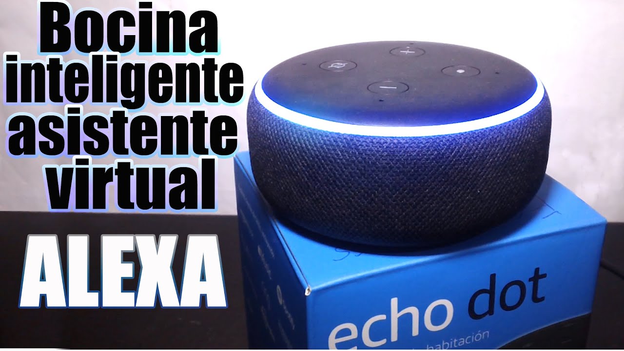 ASISTENTE  ALEXA ECHO DOT CON RELOJ 4GEN AZUL