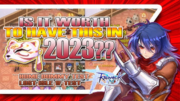 Ragnarok M: Gold Foil Fox Mask Is it worth to have in 2023? Dmg test Dummy & PVE - SBX AA Crit POV