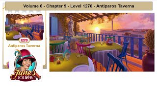 June's Journey - Volume 6 - Chapter 9 - Level 1270 - Antiparos Taverna (Complete Gameplay, in order)