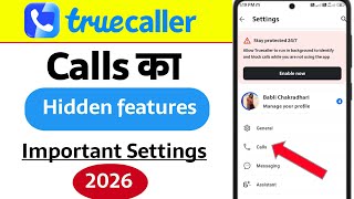 Truecaller Calls Hidden Features | Important Settings | Truecaller New Features | Truecaller 2026  screenshot 2