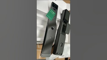 Pulmos smart door lock ,tuya app face fingerprint password card and machanical key unlock ,