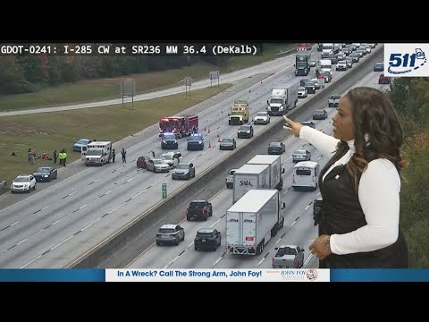At least 6 cars involved in crash on I-285 in DeKalb County, injuries ...