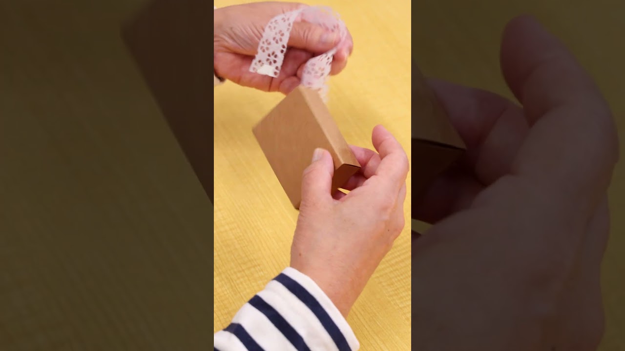 クラフト箱を「高見え」させる和紙づかい