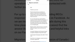 Response From IRCC (Delhi Immigration) In Response To A Query About Delayed Application Outcome