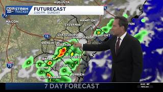 Rain chances linger for the Savannah area and the latest on 2 areas of interest in the tropics