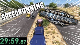 Can I Speedrun a Delivery in American Truck Simulator?