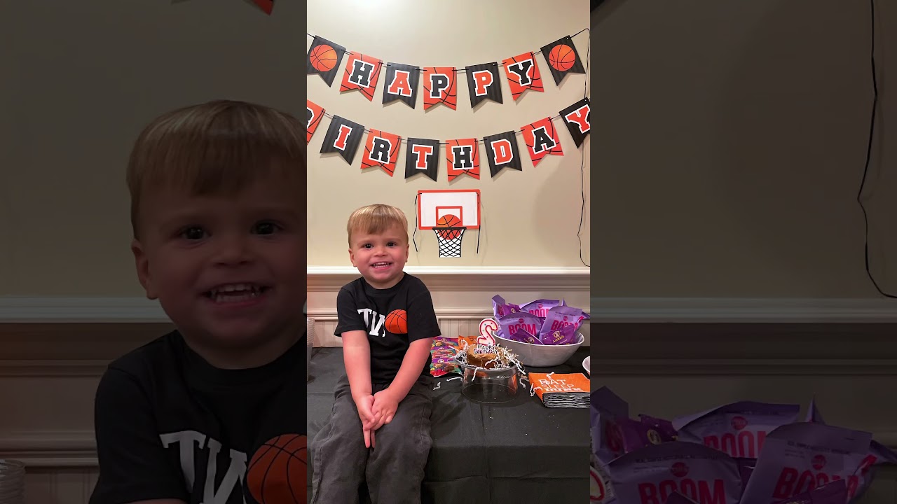 TWO YEAR OLD BIRTHDAY PARTY IDEA! Born 2 ball theme for toddler boy
