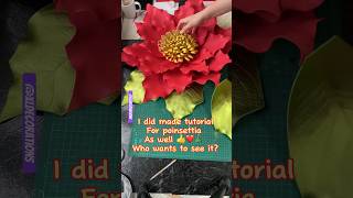 Leaf for Poinsettia ❤️🎄 #art #diycrafts #diy #diyideas #shortsyoutube #handmade #tutorial