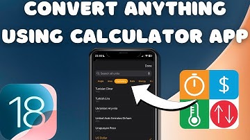How To Convert Anything Using Calculator App On iPhone [Currency, Time, Temperature…][iOS 18]