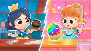 Princess Cooking Competition 👑 Cinderella vs Snow White! | Increditales