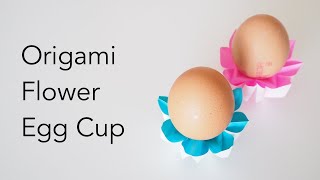 Easter Origami Flower Egg Cup Tutorial