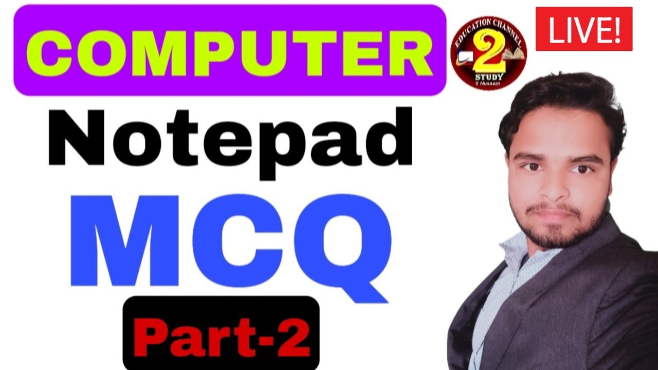 MCQ Notepad Important Questions Class - 2 notepad के कुछ महत्वपूर्ण ...